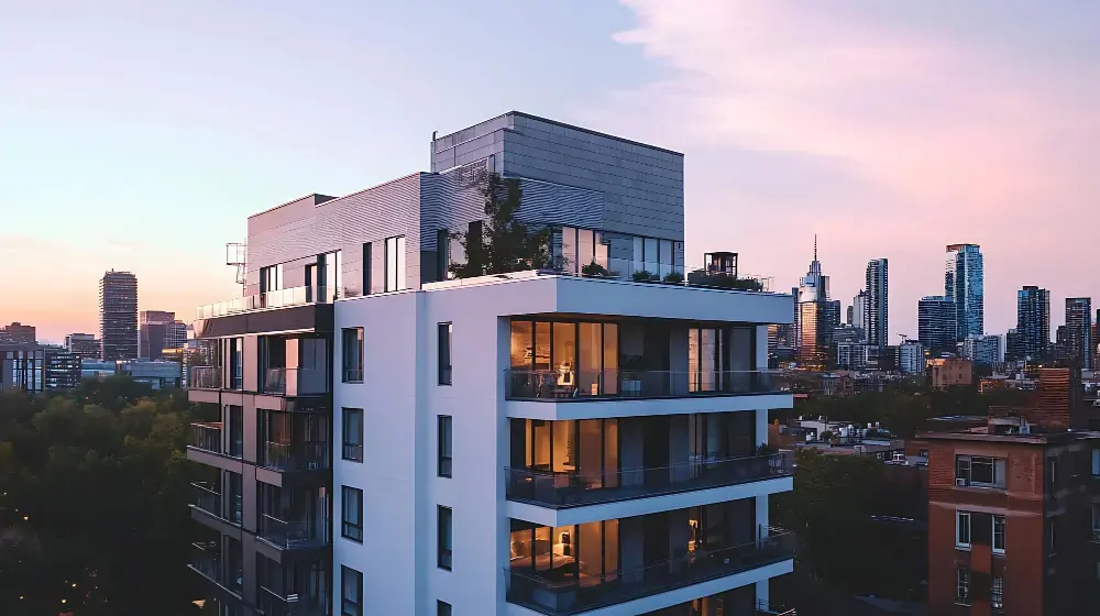 Modernes Gebäude als Sinnbild für die TGA-Referenzprojekte von QOR Ingenieure